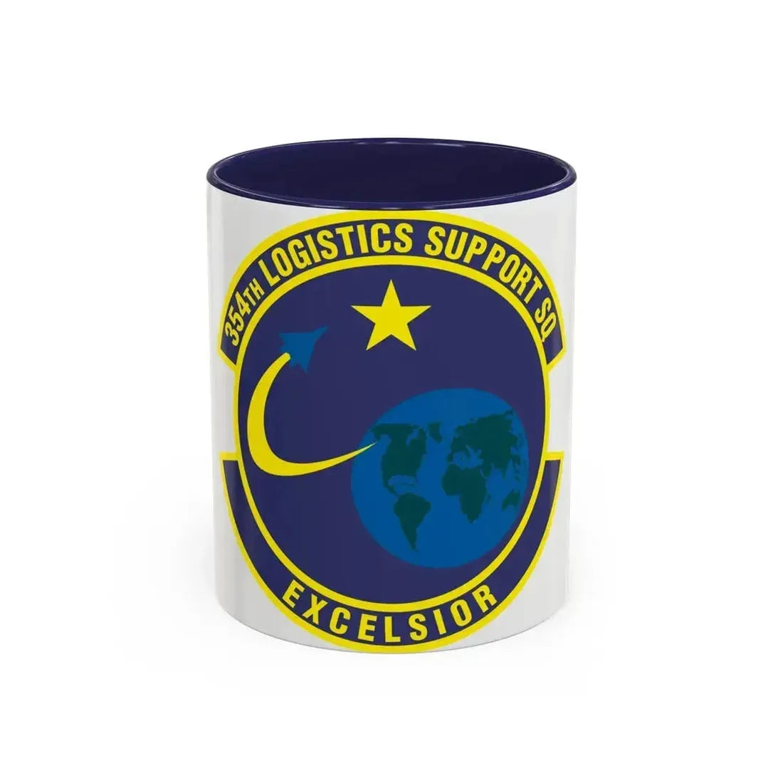 354th Logistics Support Squadron (U.S. Air Force) Accent Coffee Mug 11oz Navy - Go Mug Yourself