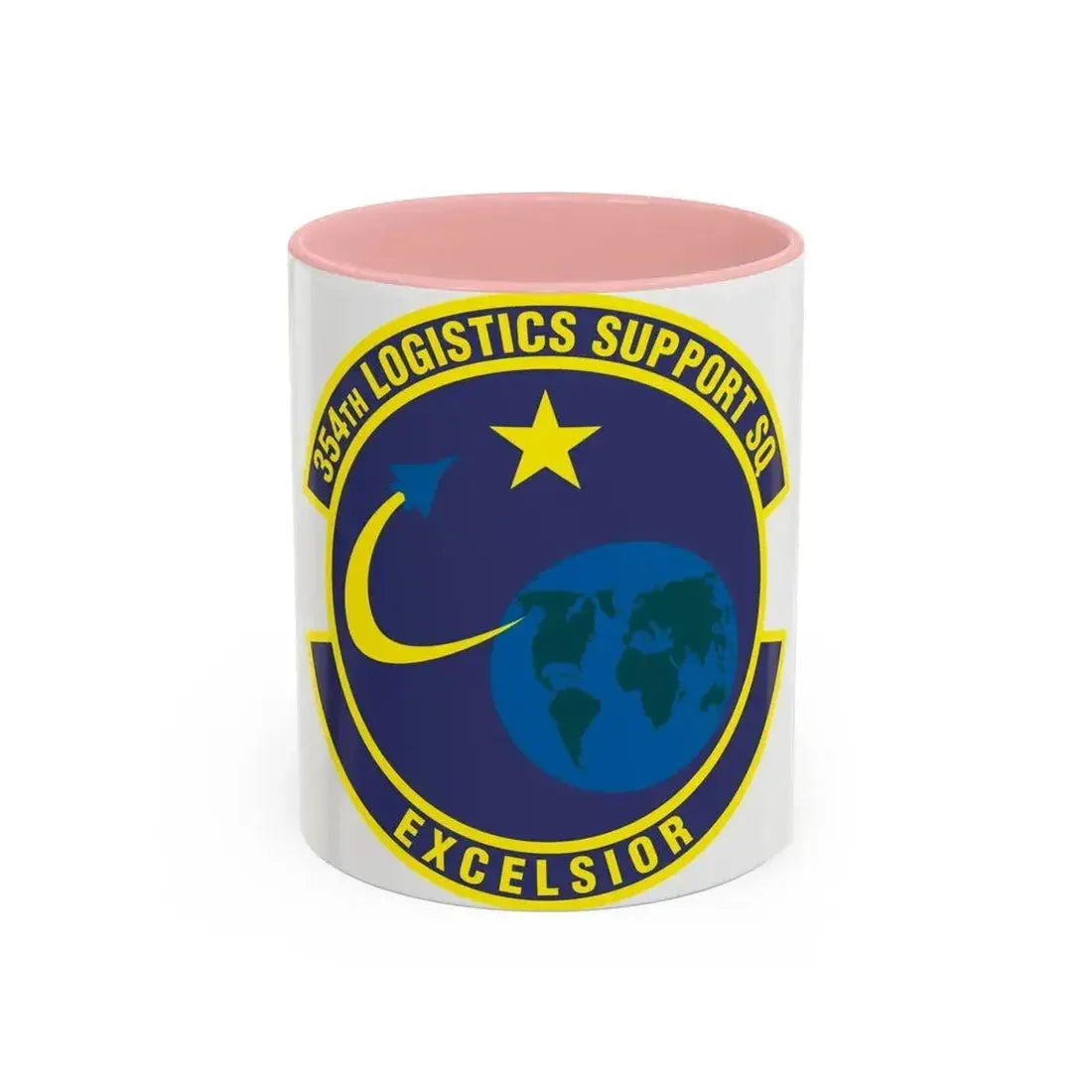 354th Logistics Support Squadron (U.S. Air Force) Accent Coffee Mug 11oz Pink - Go Mug Yourself