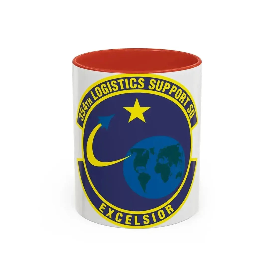 354th Logistics Support Squadron (U.S. Air Force) Accent Coffee Mug 11oz Red - Go Mug Yourself