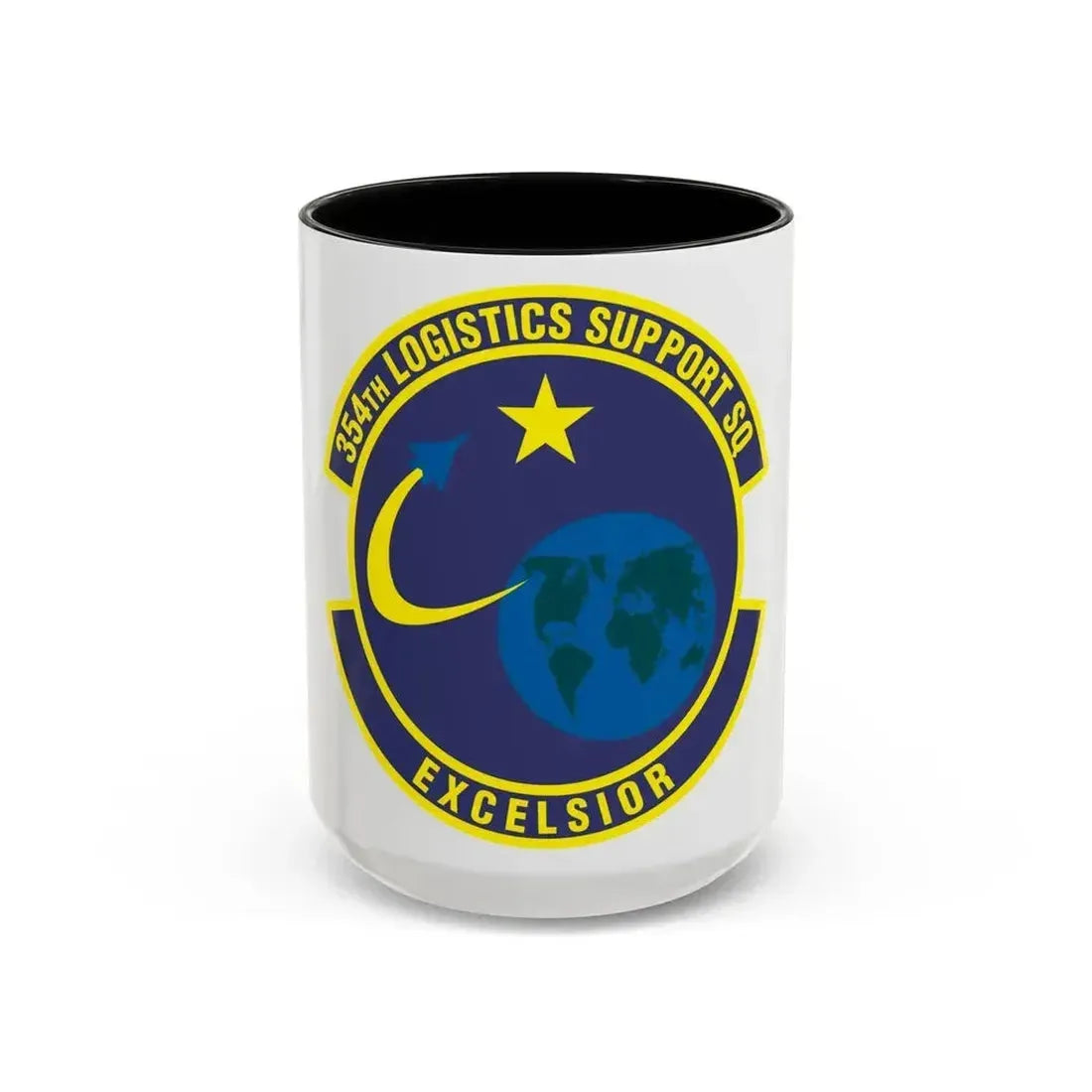 354th Logistics Support Squadron (U.S. Air Force) Accent Coffee Mug 15oz Black - Go Mug Yourself