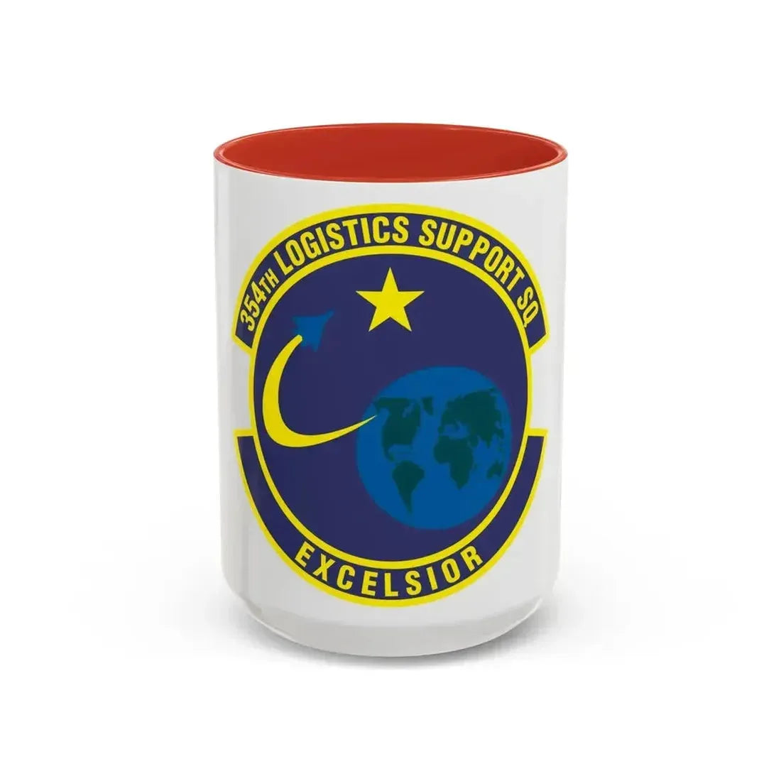 354th Logistics Support Squadron (U.S. Air Force) Accent Coffee Mug 15oz Red - Go Mug Yourself