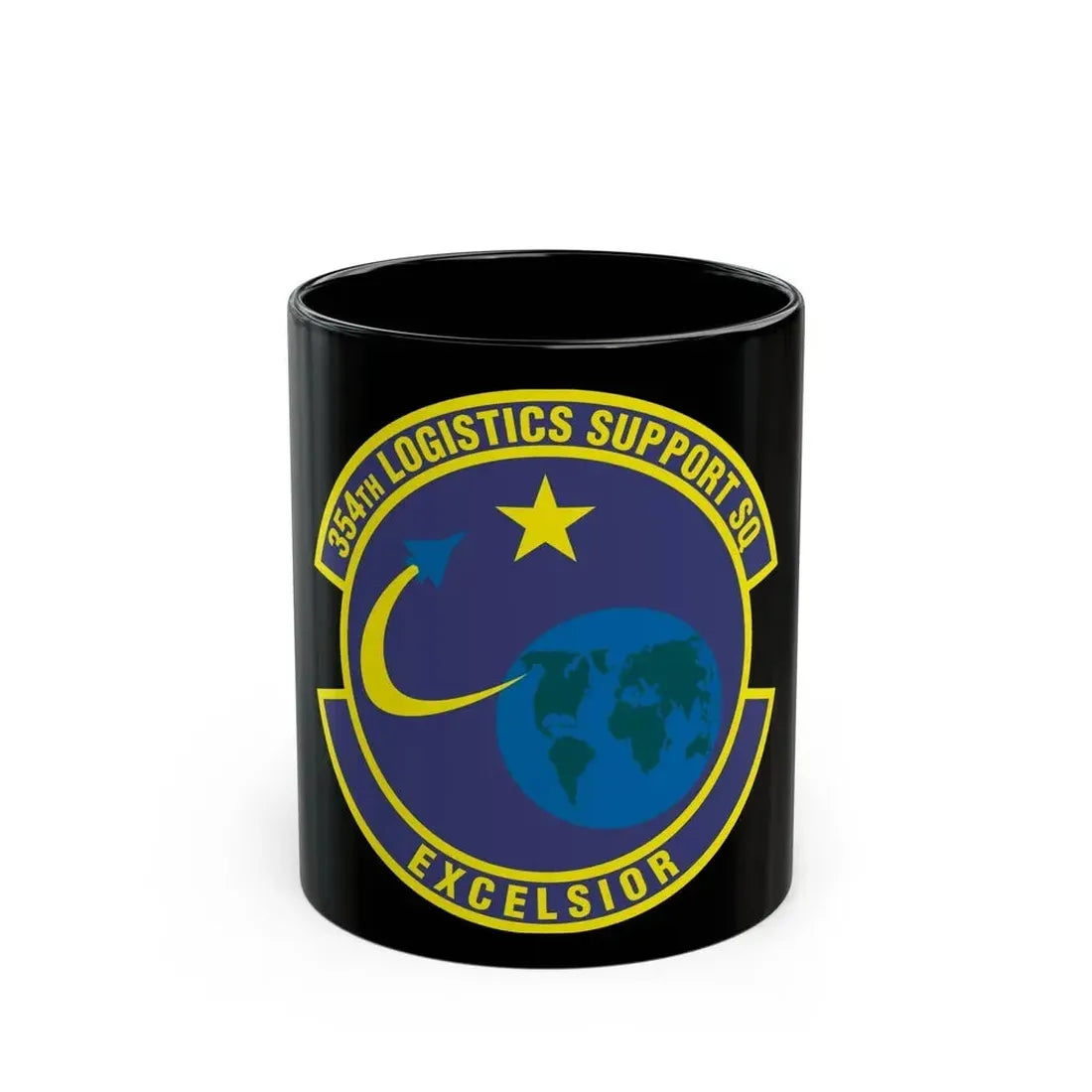 354th Logistics Support Squadron (U.S. Air Force) Black Coffee Mug 11oz - Go Mug Yourself