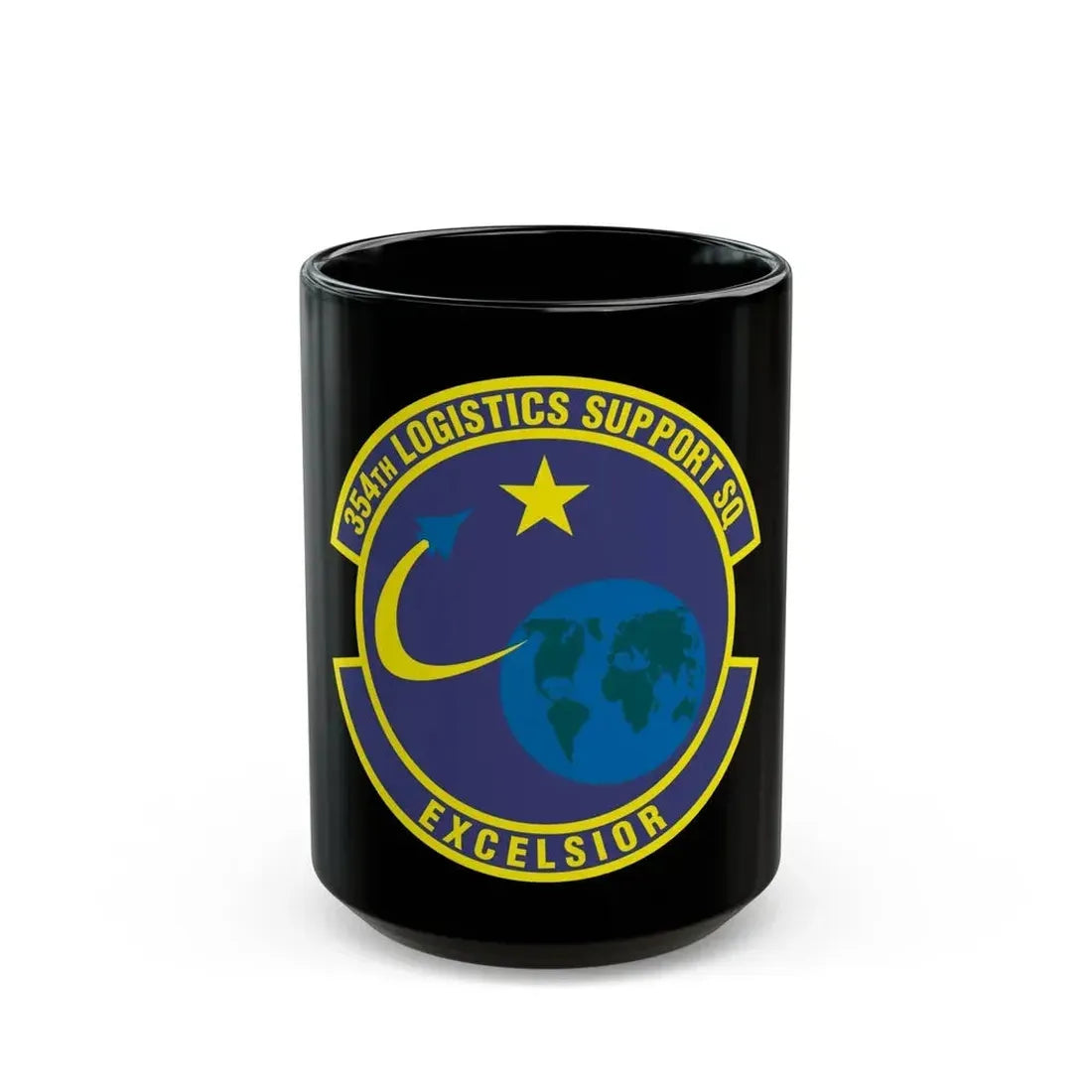 354th Logistics Support Squadron (U.S. Air Force) Black Coffee Mug 15oz - Go Mug Yourself