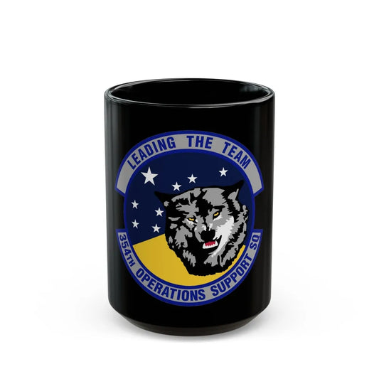 354th Operations Support Squadron (U.S. Air Force) Black Coffee Mug-15oz-Go Mug Yourself