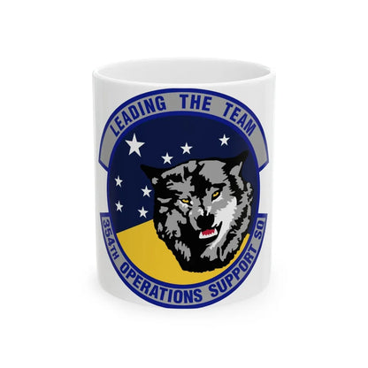 354th Operations Support Squadron (U.S. Air Force) White Coffee Mug-11oz-Go Mug Yourself