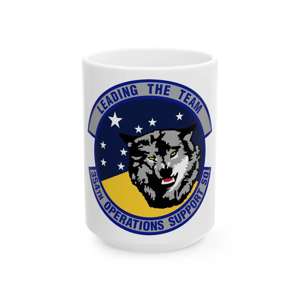 354th Operations Support Squadron (U.S. Air Force) White Coffee Mug-15oz-Go Mug Yourself