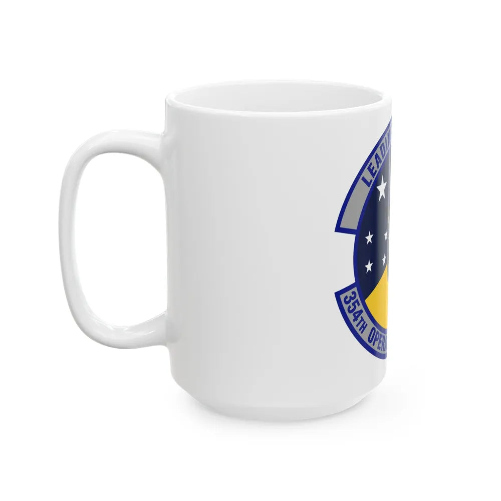 354th Operations Support Squadron (U.S. Air Force) White Coffee Mug-Go Mug Yourself