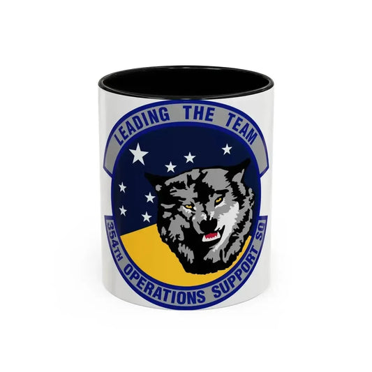 354th Operations Support Squadron (U.S. Air Force) Accent Coffee Mug 11oz Black - Go Mug Yourself