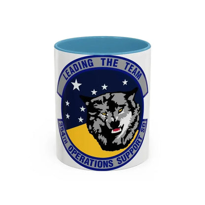 354th Operations Support Squadron (U.S. Air Force) Accent Coffee Mug 11oz Light Blue - Go Mug Yourself