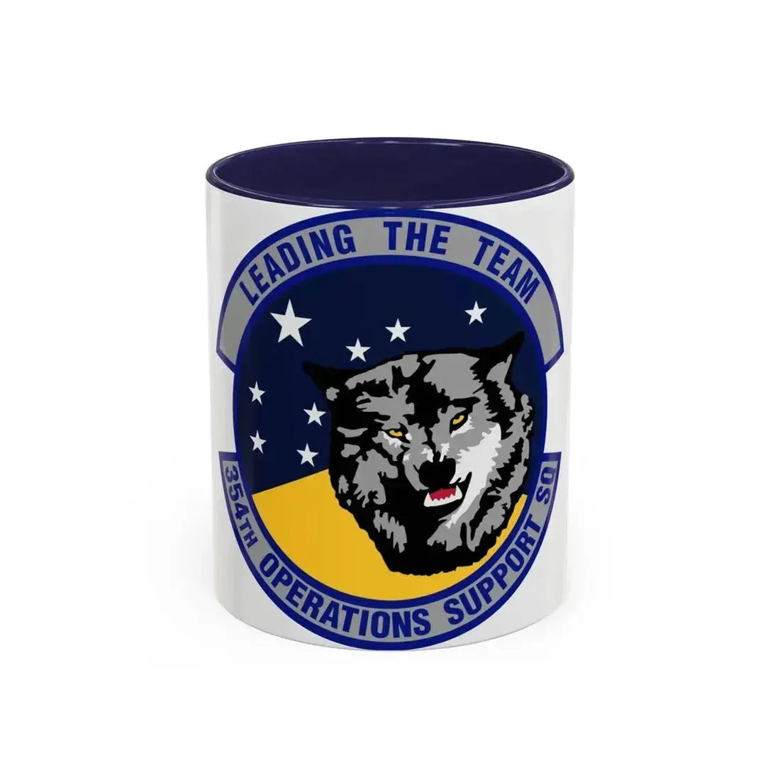 354th Operations Support Squadron (U.S. Air Force) Accent Coffee Mug 11oz Navy - Go Mug Yourself
