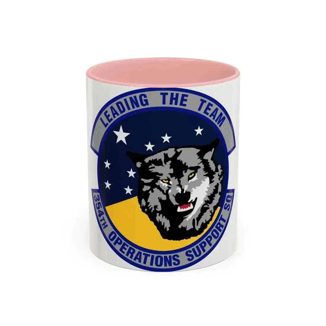 354th Operations Support Squadron (U.S. Air Force) Accent Coffee Mug 11oz Pink - Go Mug Yourself