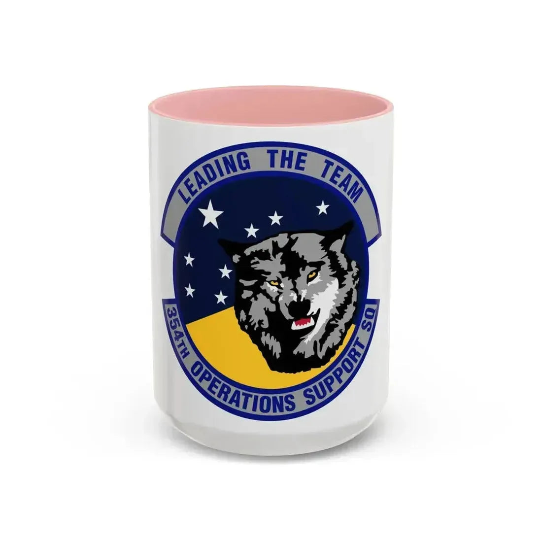 354th Operations Support Squadron (U.S. Air Force) Accent Coffee Mug 15oz Pink - Go Mug Yourself