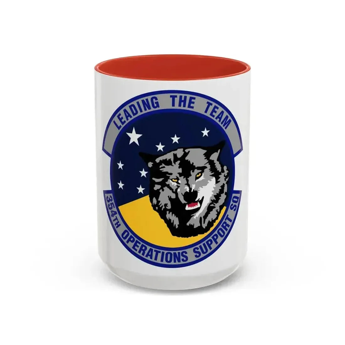 354th Operations Support Squadron (U.S. Air Force) Accent Coffee Mug 15oz Red - Go Mug Yourself