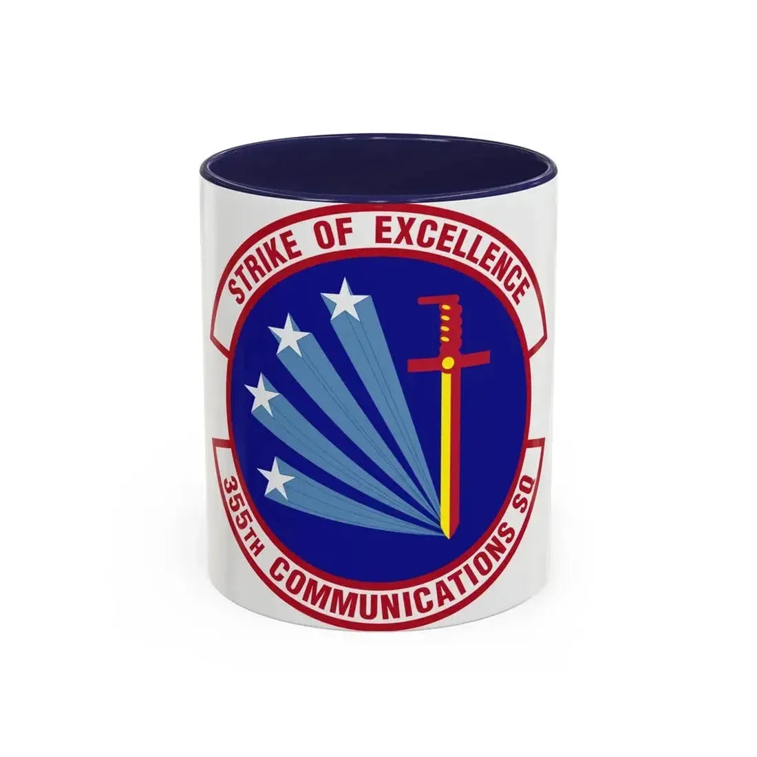 355 Communications Squadron ACC (U.S. Air Force) Accent Coffee Mug 11oz Navy - Go Mug Yourself