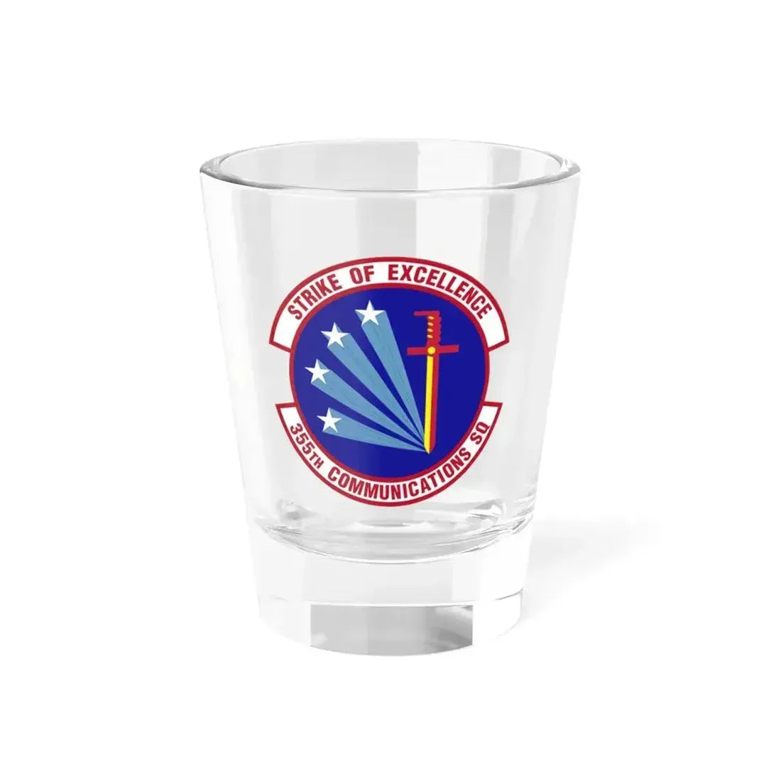 355 Communications Squadron ACC (U.S. Air Force) Shot Glass 1.5oz 1.5oz - Go Mug Yourself