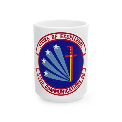 355 Communications Squadron ACC (U.S. Air Force) White Coffee Mug 15oz - Go Mug Yourself