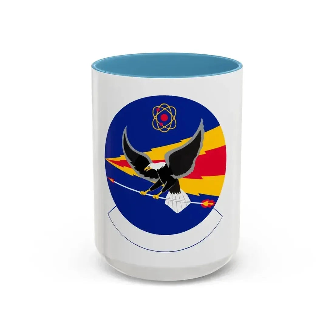 355 Component Maintenance Squadron ACC (U.S. Air Force) Accent Coffee Mug 15oz Light Blue - Go Mug Yourself