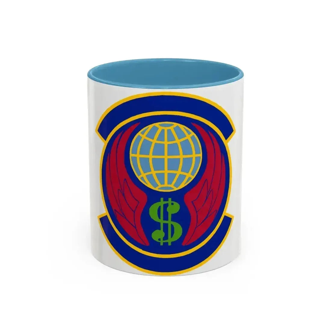 355 Comptroller Squadron ACC (U.S. Air Force) Accent Coffee Mug 11oz Light Blue - Go Mug Yourself