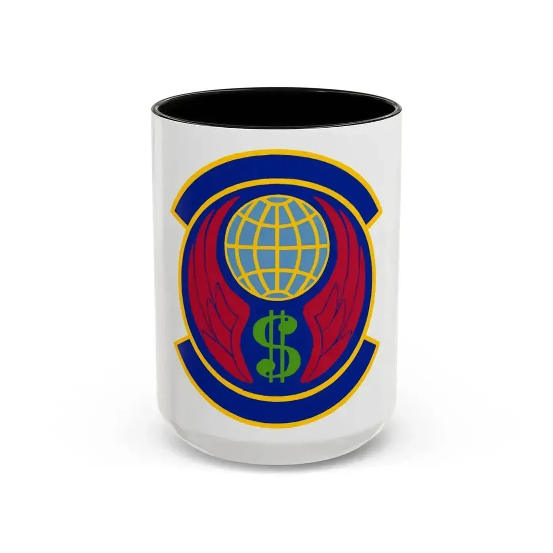 355 Comptroller Squadron ACC (U.S. Air Force) Accent Coffee Mug 15oz Black - Go Mug Yourself