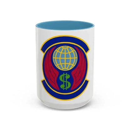 355 Comptroller Squadron ACC (U.S. Air Force) Accent Coffee Mug 15oz Light Blue - Go Mug Yourself