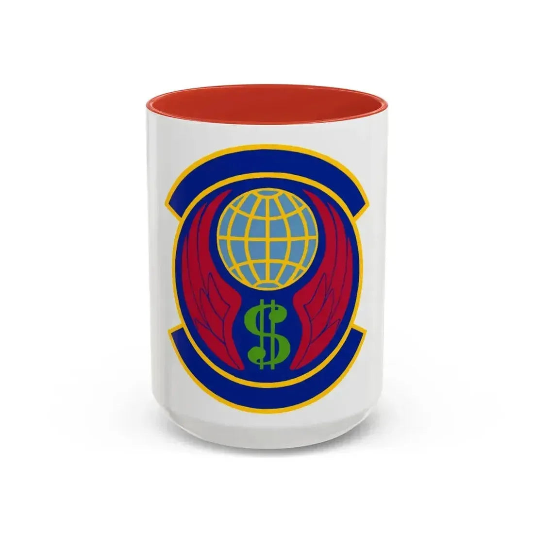 355 Comptroller Squadron ACC (U.S. Air Force) Accent Coffee Mug 15oz Red - Go Mug Yourself