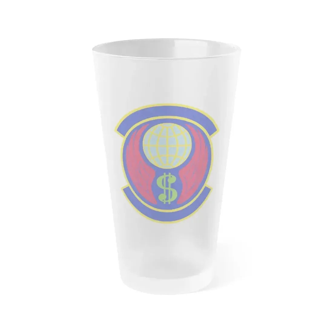 355 Comptroller Squadron ACC (U.S. Air Force) Frosted Pint Glass 16oz - Go Mug Yourself
