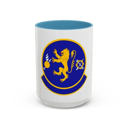 355 Equipment Maintenance Squadron ACC (U.S. Air Force) Accent Coffee Mug 15oz Light Blue - Go Mug Yourself