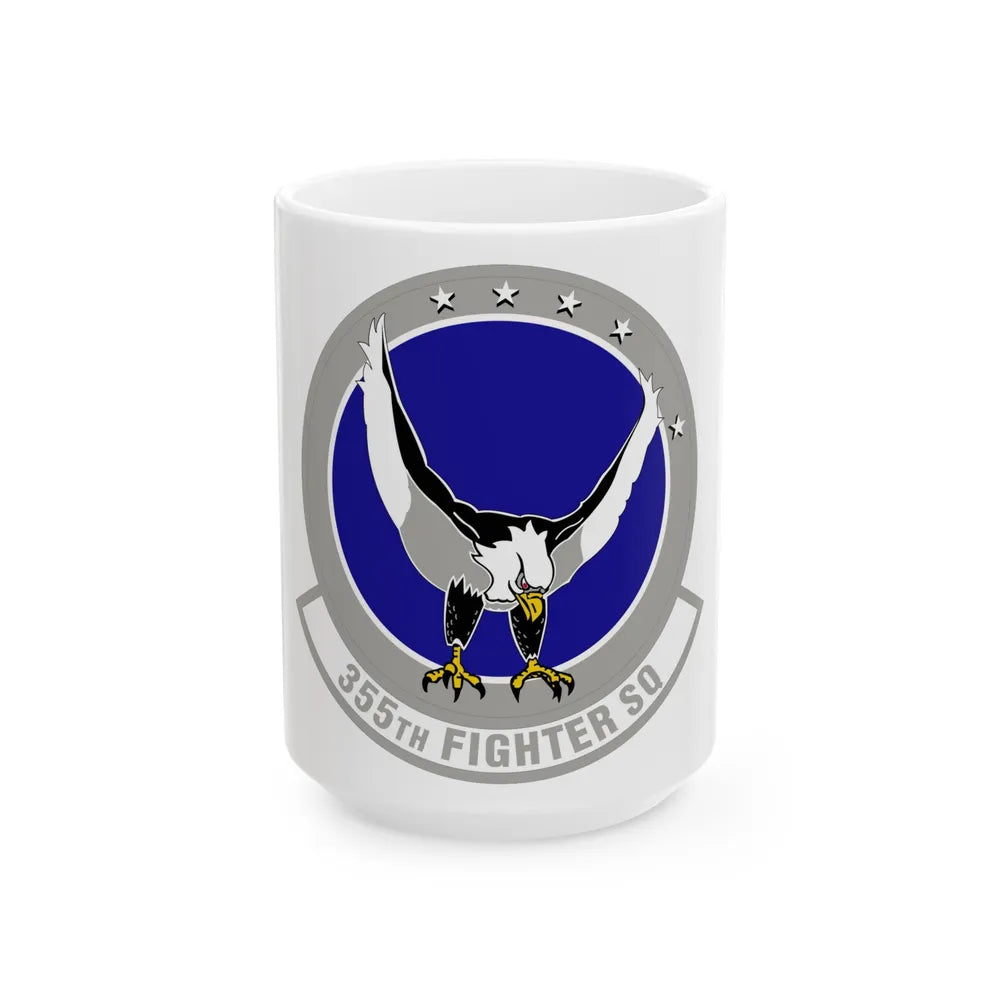 355 Fighter Squadron PACAF (U.S. Air Force) White Coffee Mug-15oz-Go Mug Yourself