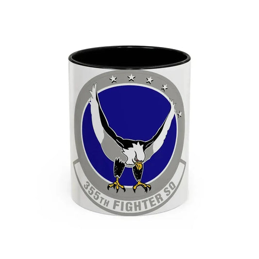 355 Fighter Squadron PACAF (U.S. Air Force) Accent Coffee Mug 11oz Black - Go Mug Yourself