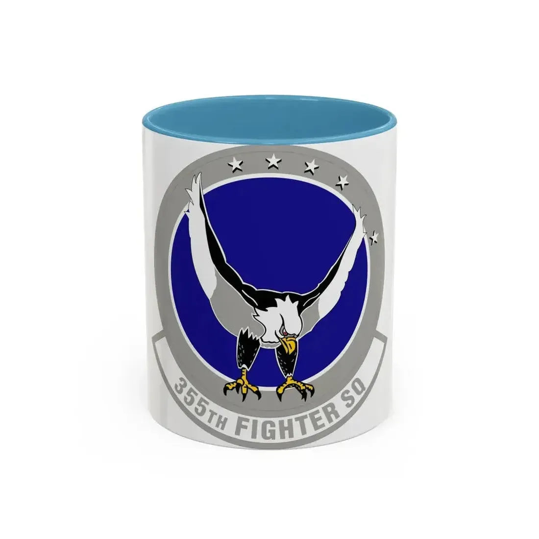 355 Fighter Squadron PACAF (U.S. Air Force) Accent Coffee Mug 11oz Light Blue - Go Mug Yourself