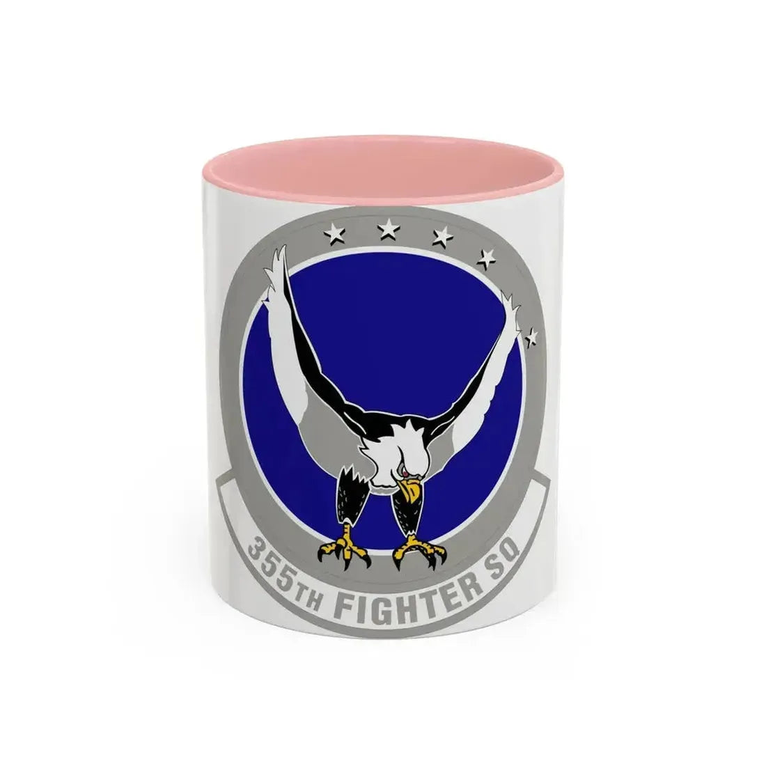 355 Fighter Squadron PACAF (U.S. Air Force) Accent Coffee Mug 11oz Pink - Go Mug Yourself
