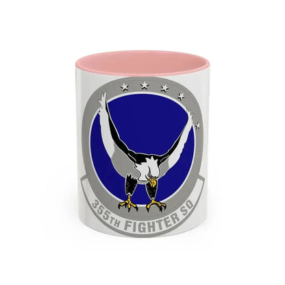 355 Fighter Squadron PACAF (U.S. Air Force) Accent Coffee Mug 11oz Pink - Go Mug Yourself