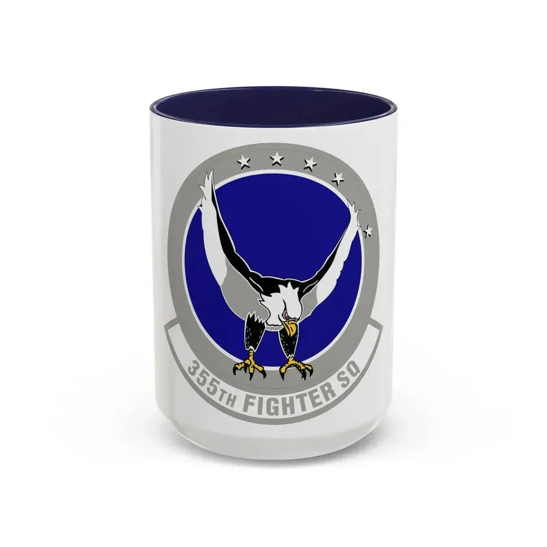 355 Fighter Squadron PACAF (U.S. Air Force) Accent Coffee Mug 15oz Navy - Go Mug Yourself