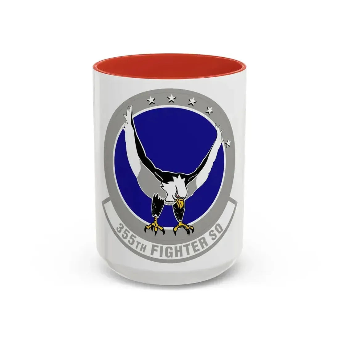 355 Fighter Squadron PACAF (U.S. Air Force) Accent Coffee Mug 15oz Red - Go Mug Yourself