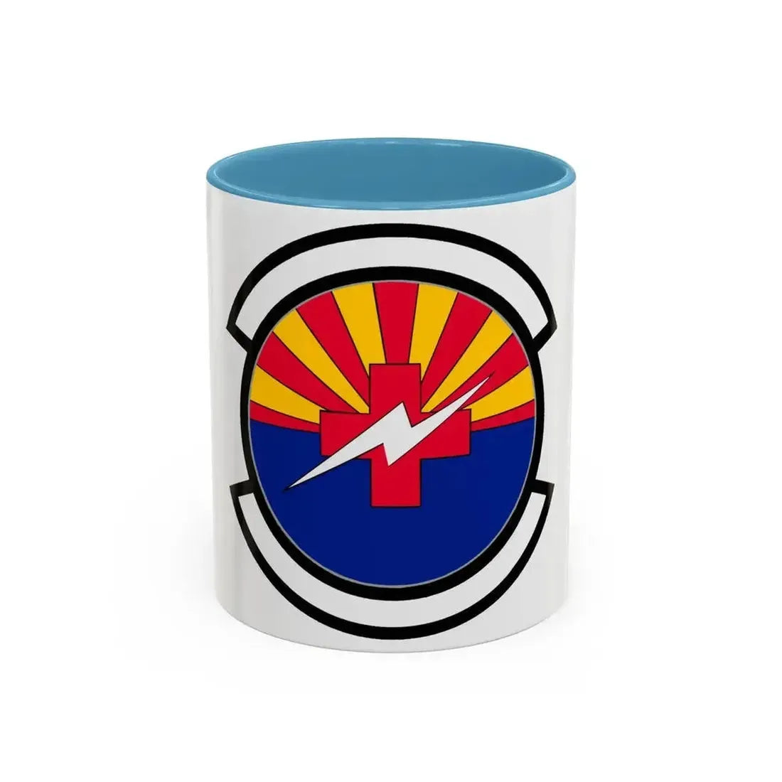 355 Healthcare Operations Squadron ACC (U.S. Air Force) Accent Coffee Mug 11oz Light Blue - Go Mug Yourself