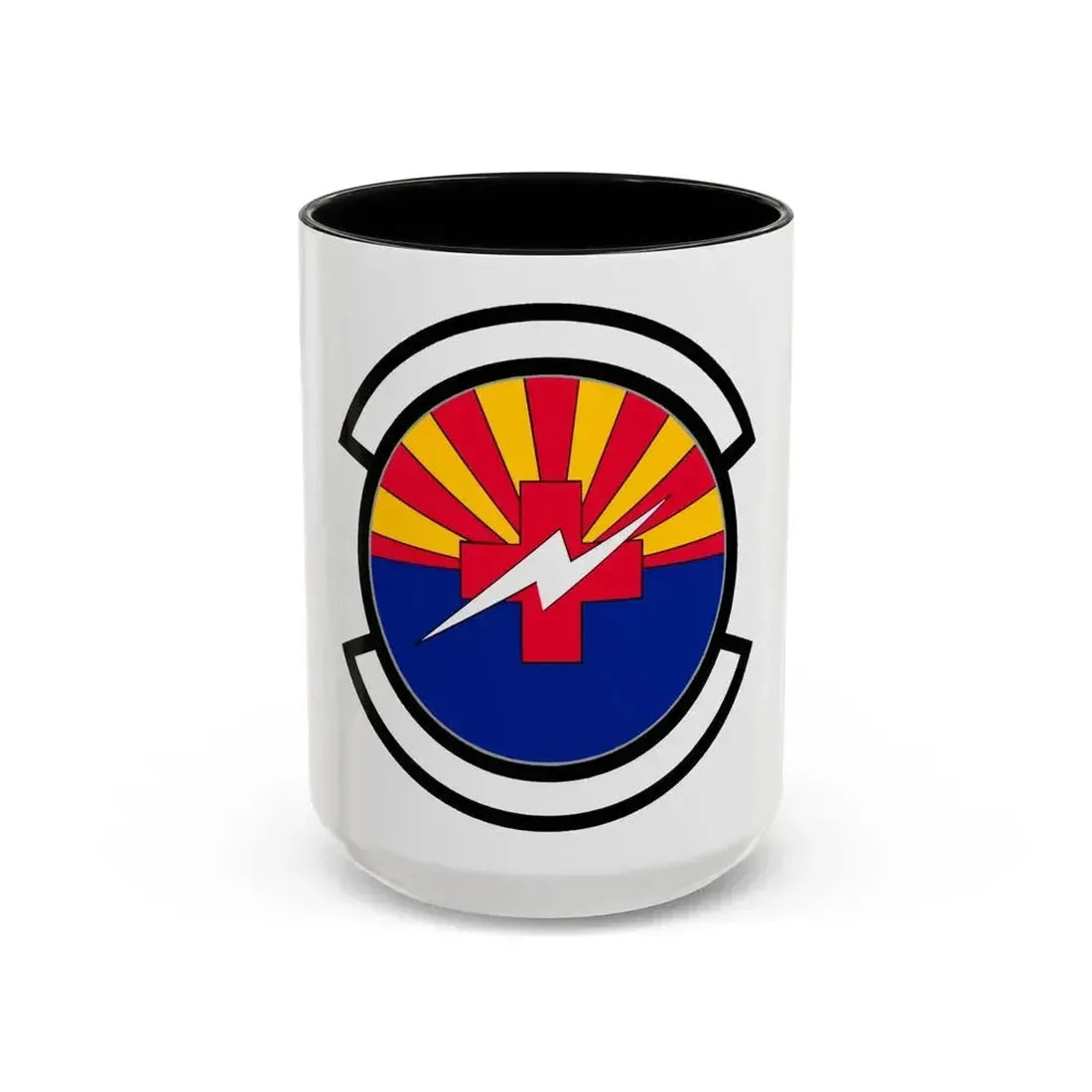 355 Healthcare Operations Squadron ACC (U.S. Air Force) Accent Coffee Mug 15oz Black - Go Mug Yourself