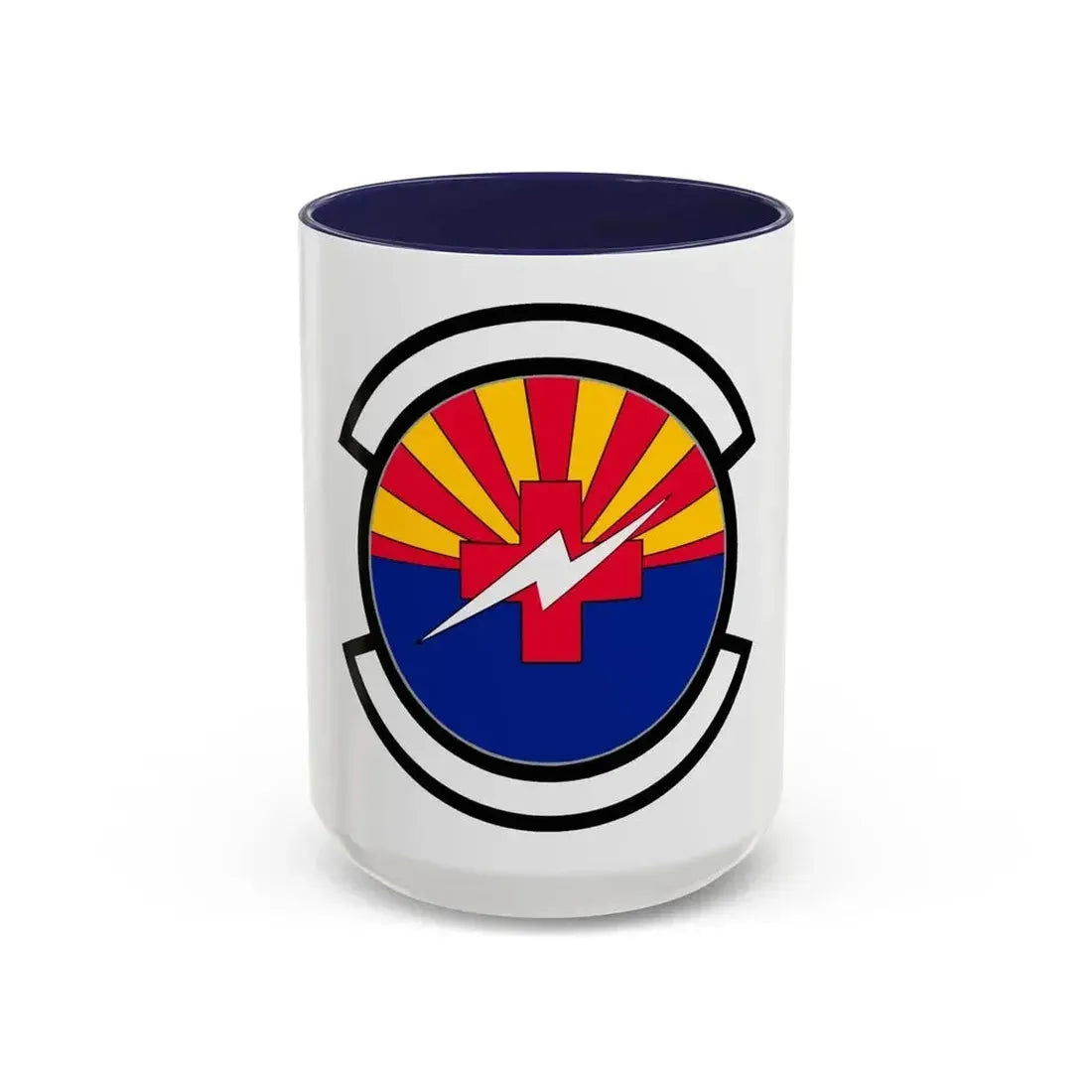 355 Healthcare Operations Squadron ACC (U.S. Air Force) Accent Coffee Mug 15oz Navy - Go Mug Yourself