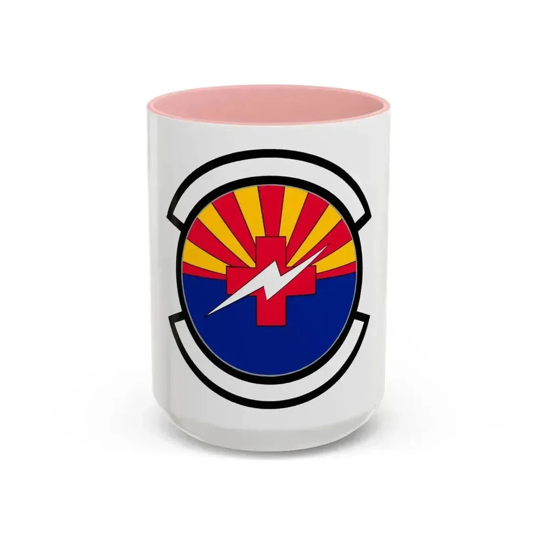 355 Healthcare Operations Squadron ACC (U.S. Air Force) Accent Coffee Mug 15oz Pink - Go Mug Yourself