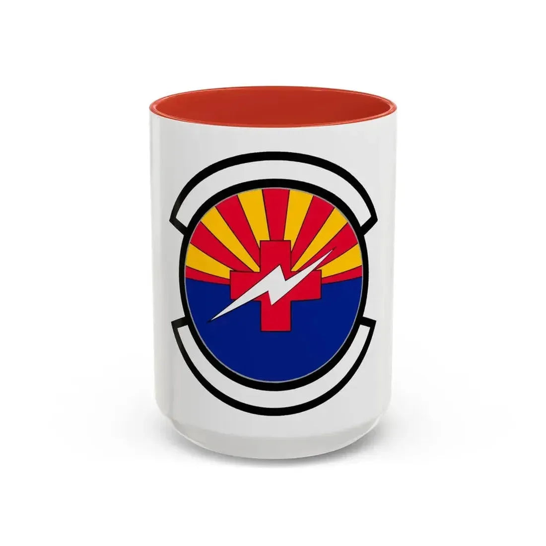 355 Healthcare Operations Squadron ACC (U.S. Air Force) Accent Coffee Mug 15oz Red - Go Mug Yourself