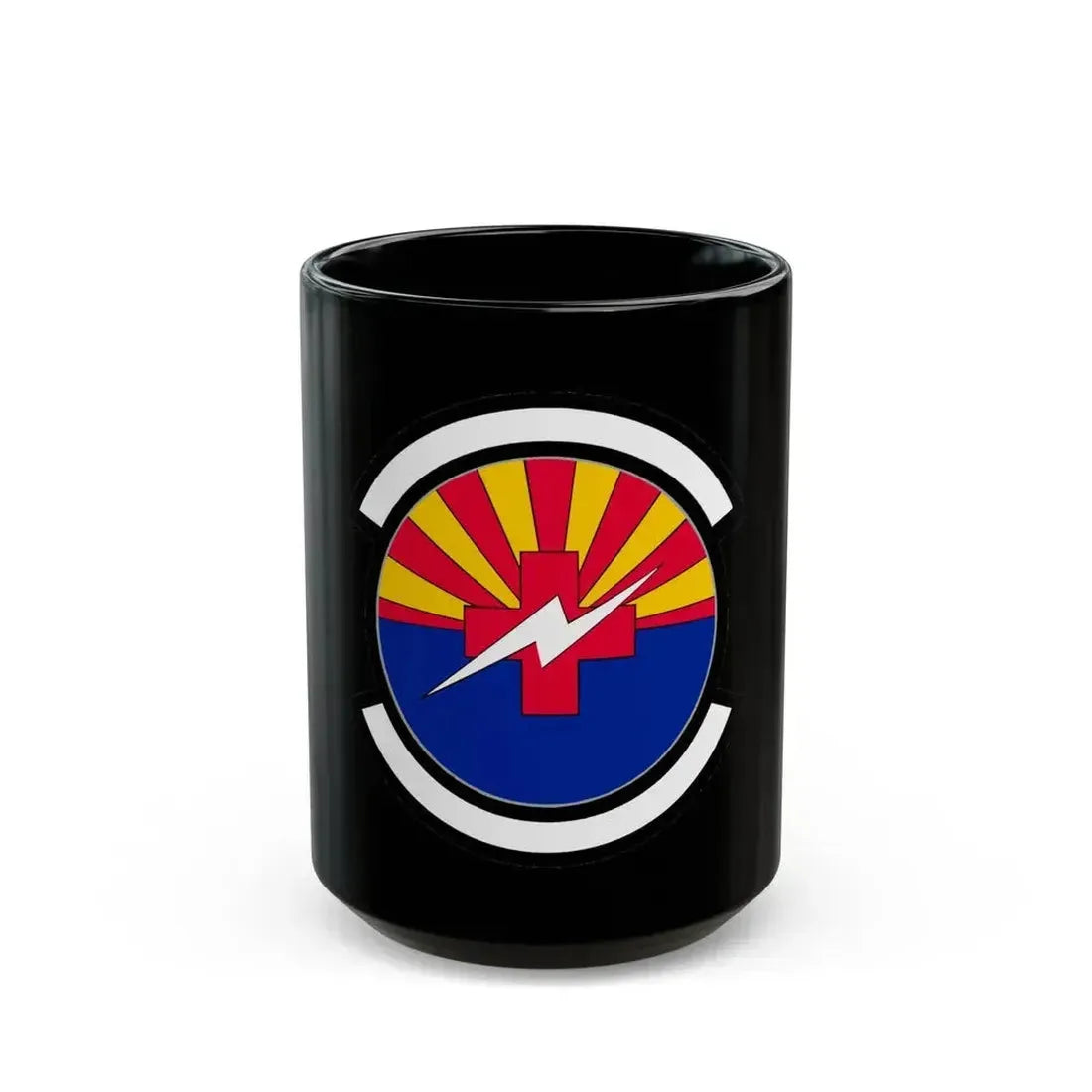 355 Healthcare Operations Squadron ACC (U.S. Air Force) Black Coffee Mug 15oz - Go Mug Yourself