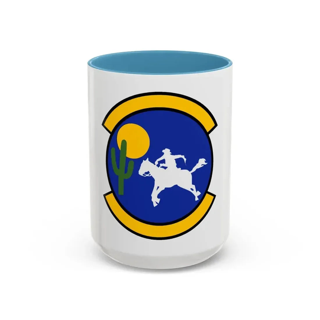 355 Logistics Readiness Squadron ACC (U.S. Air Force) Accent Coffee Mug 15oz Light Blue - Go Mug Yourself