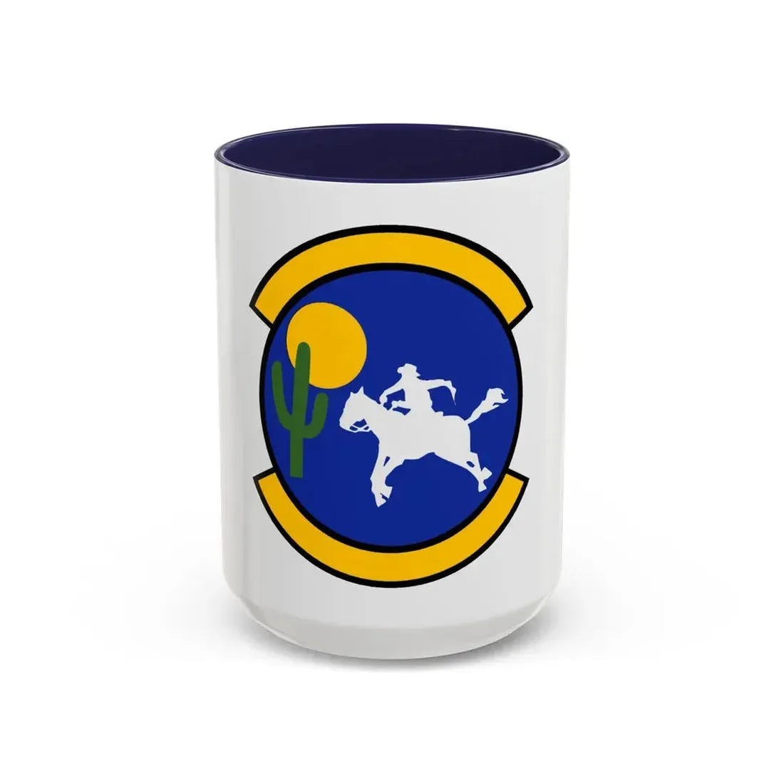 355 Logistics Readiness Squadron ACC (U.S. Air Force) Accent Coffee Mug 15oz Navy - Go Mug Yourself