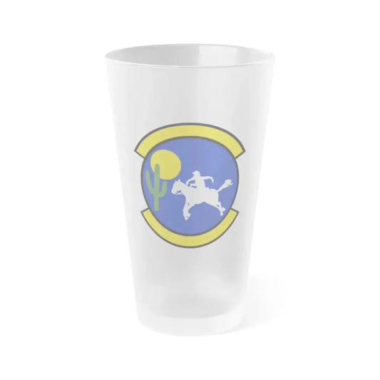 355 Logistics Readiness Squadron ACC (U.S. Air Force) Frosted Pint Glass 16oz 16oz Frosted - Go Mug Yourself