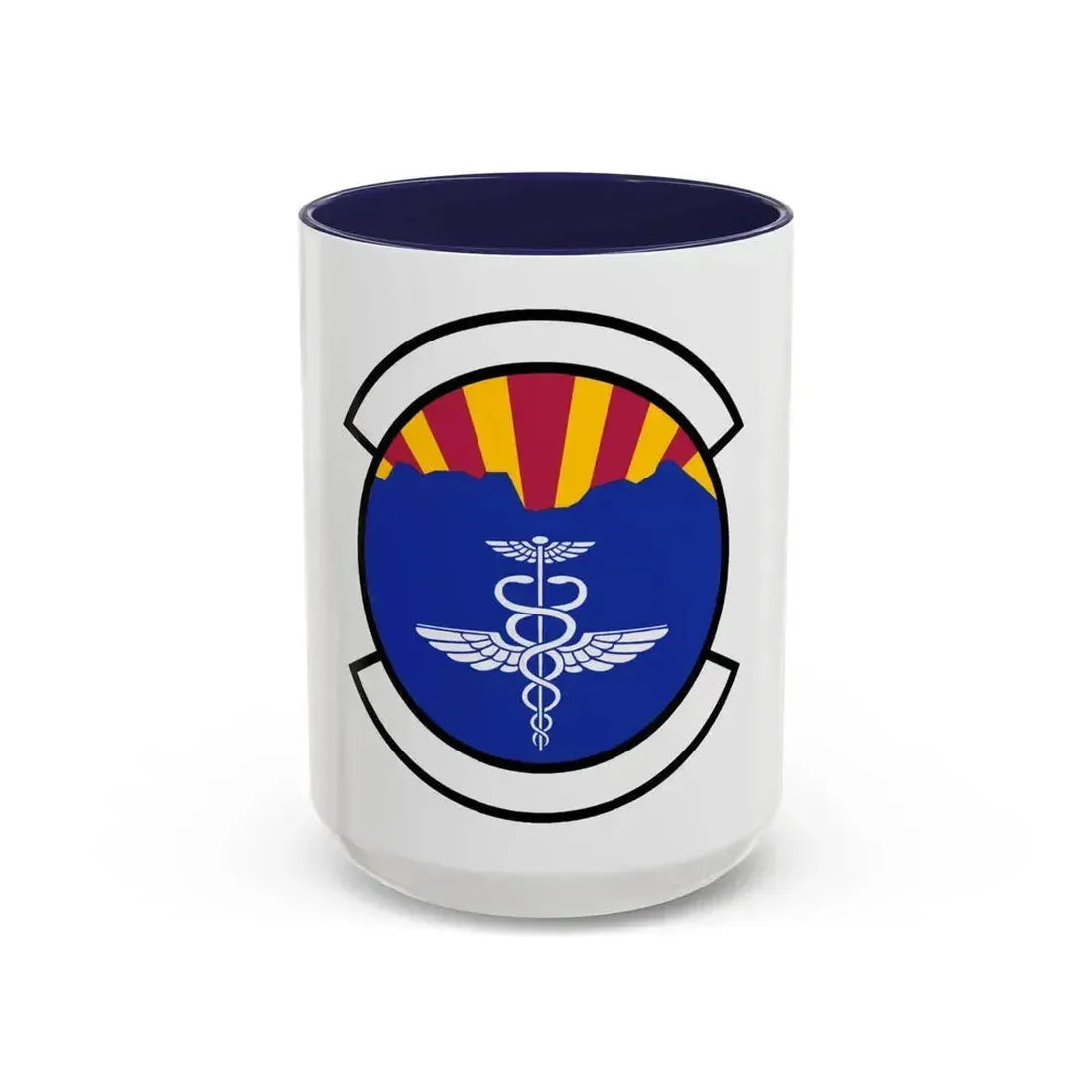 355 Operational Medical Readiness Squadron ACC (U.S. Air Force) Accent Coffee Mug 15oz Navy - Go Mug Yourself