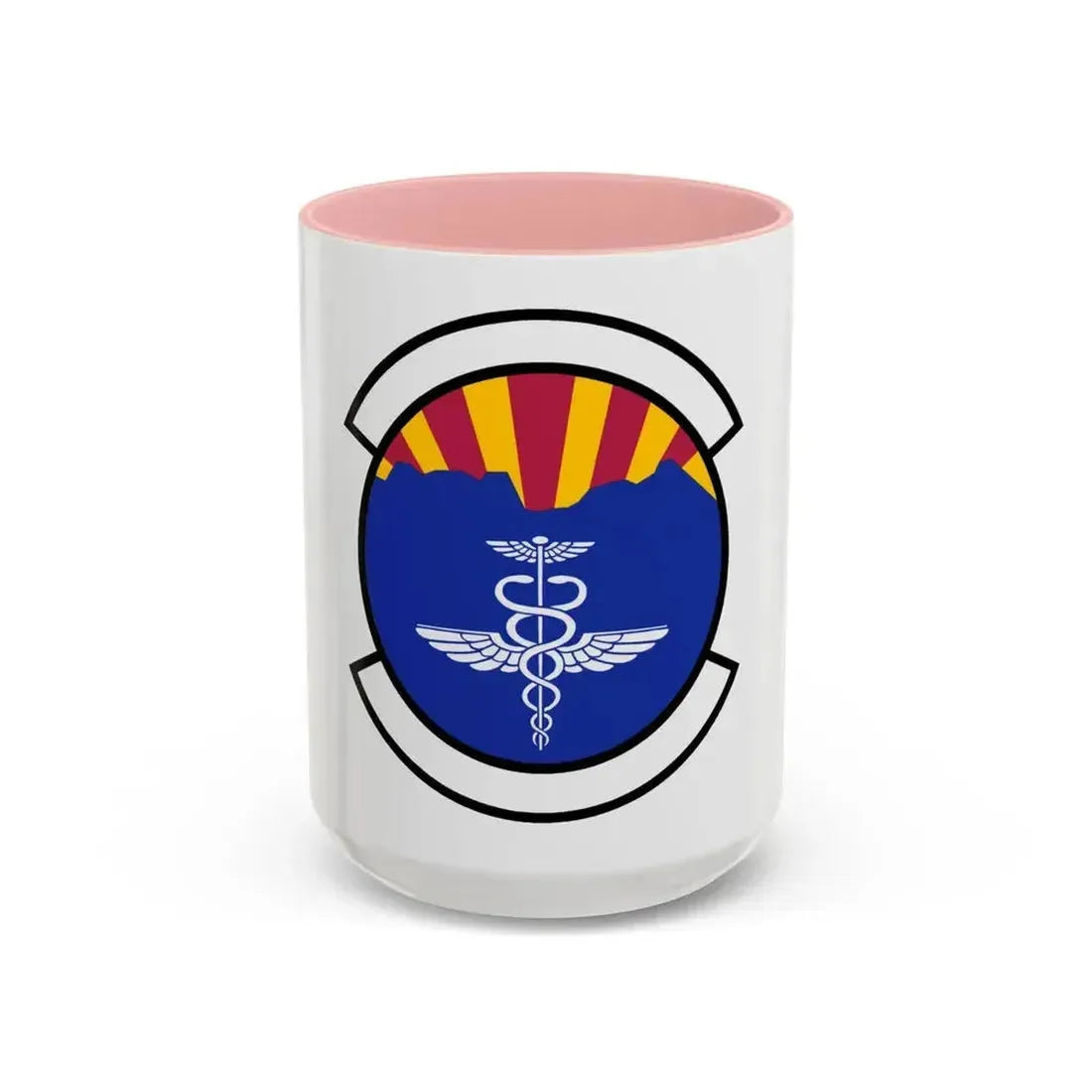 355 Operational Medical Readiness Squadron ACC (U.S. Air Force) Accent Coffee Mug 15oz Pink - Go Mug Yourself