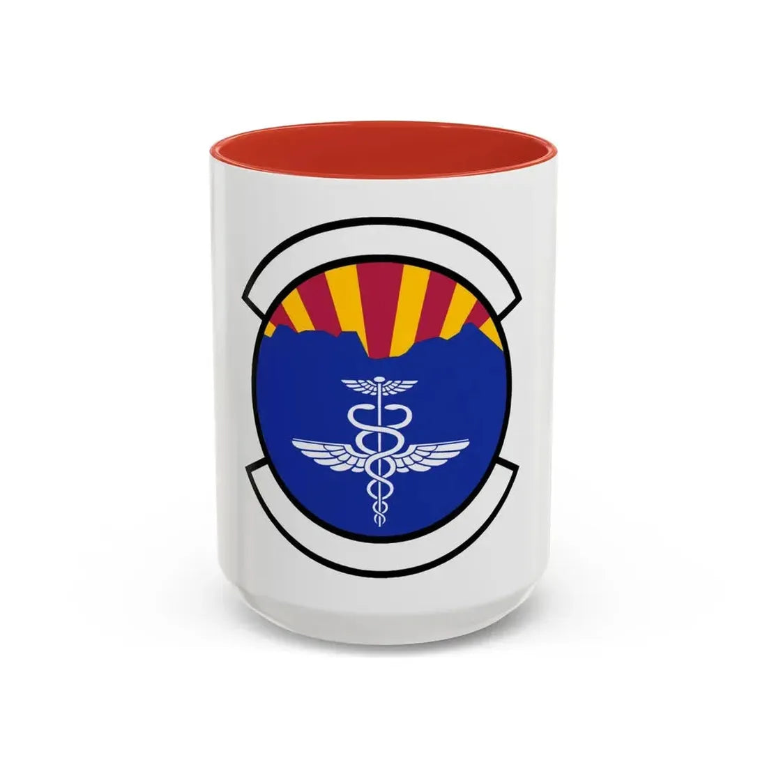 355 Operational Medical Readiness Squadron ACC (U.S. Air Force) Accent Coffee Mug 15oz Red - Go Mug Yourself