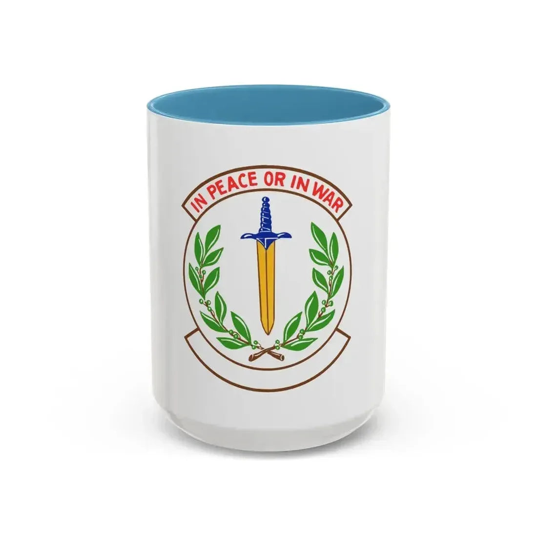 355 Security Forces Squadron ACC (U.S. Air Force) Accent Coffee Mug 15oz Light Blue - Go Mug Yourself