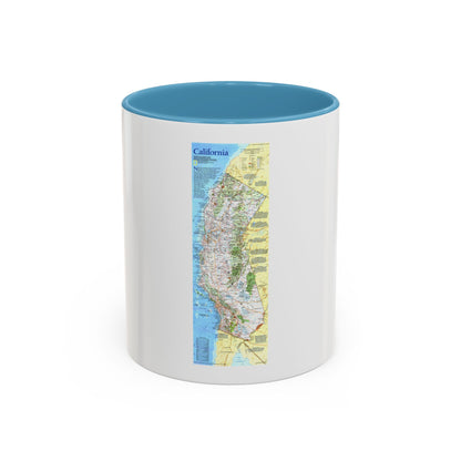 USA - California (1993) (Map) Accent Coffee Mug