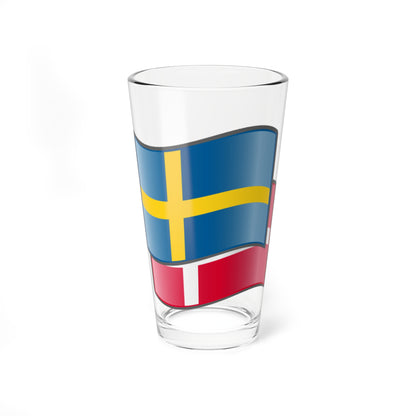 Denmark-Sweden (Denmark) Pint Glass 16oz