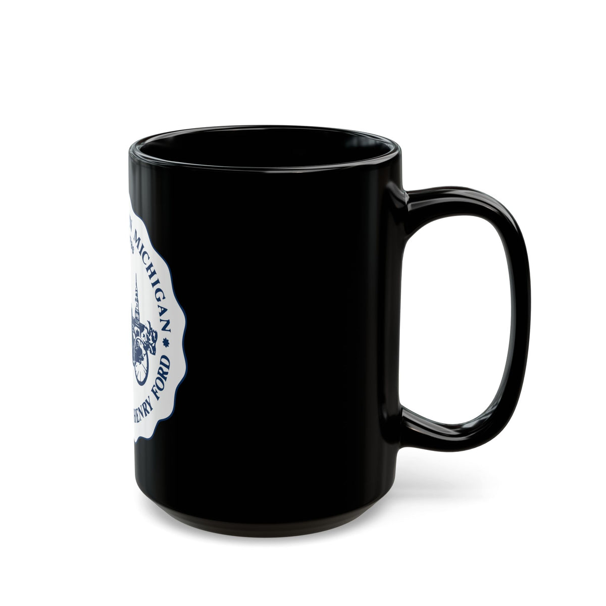 Seal of Dearborn Michigan - Black Coffee Mug